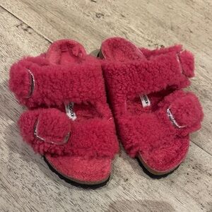 Birkenstock Sherpa slide